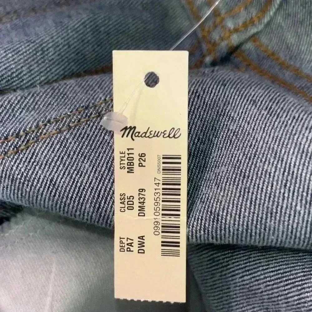 NWT Madewell 10" High-Rise Skinny JeansDewitt Wash: Button-Front TENCEL - Picture 4 of 6
